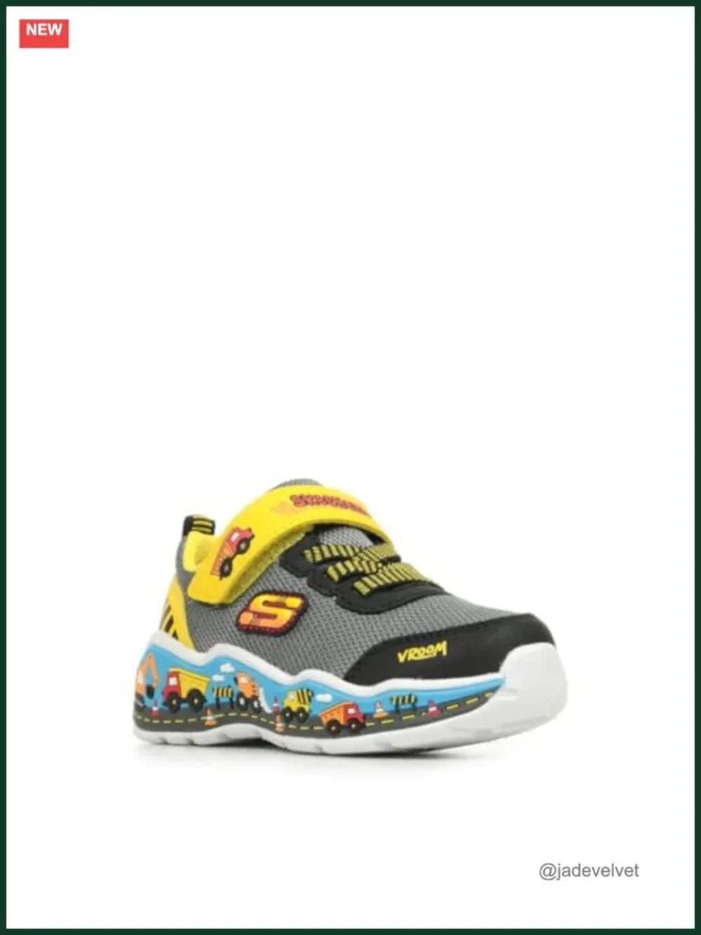 Boys' Sneakers with Stretch Laces and Adjustable Strap